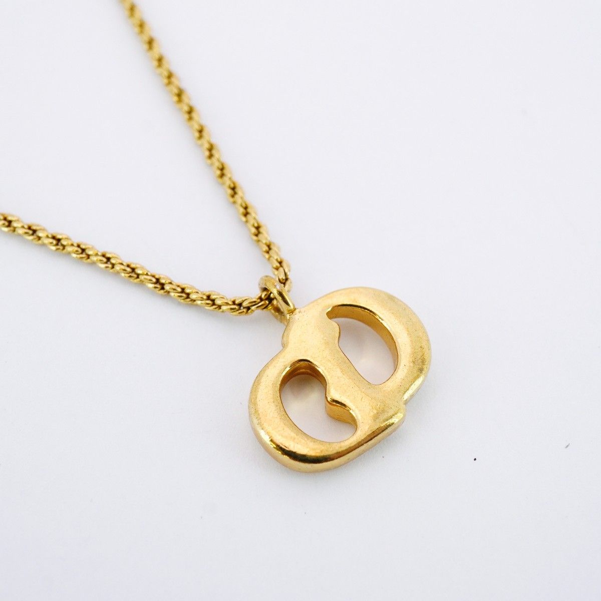 5jmb0340 クリスチャンディオール ネックレス CDロゴ GPメッキ ゴールド レディース