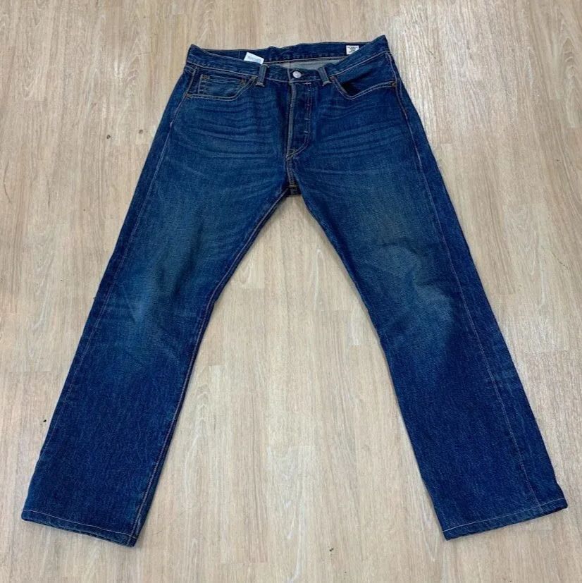 リーバイス　濃紺　501 ホワイトオーク　コーンデニム　アメリカ製　W32 LEVI'S 501 ホワイトオーク USA製 コーンデニム 古着 濃紺 W32