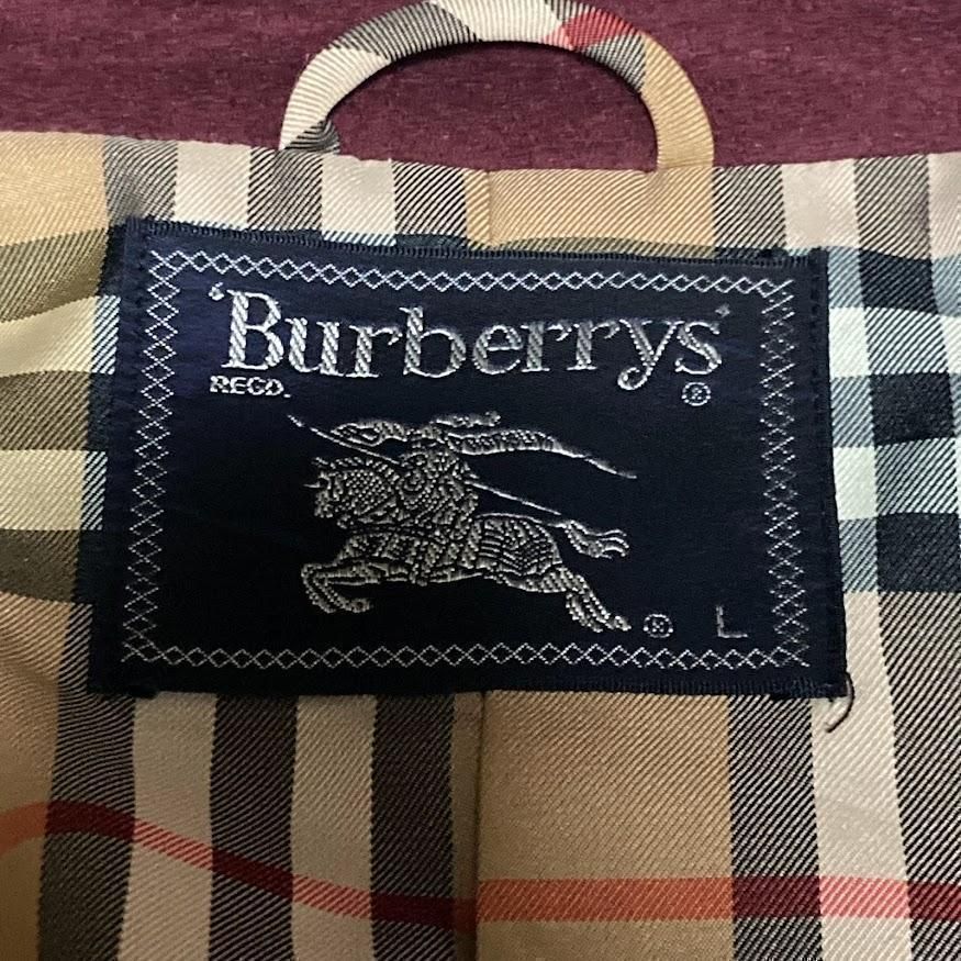 Burberrys カシミヤ コート ジャケット ガウン ノバチェック 刺繍 L