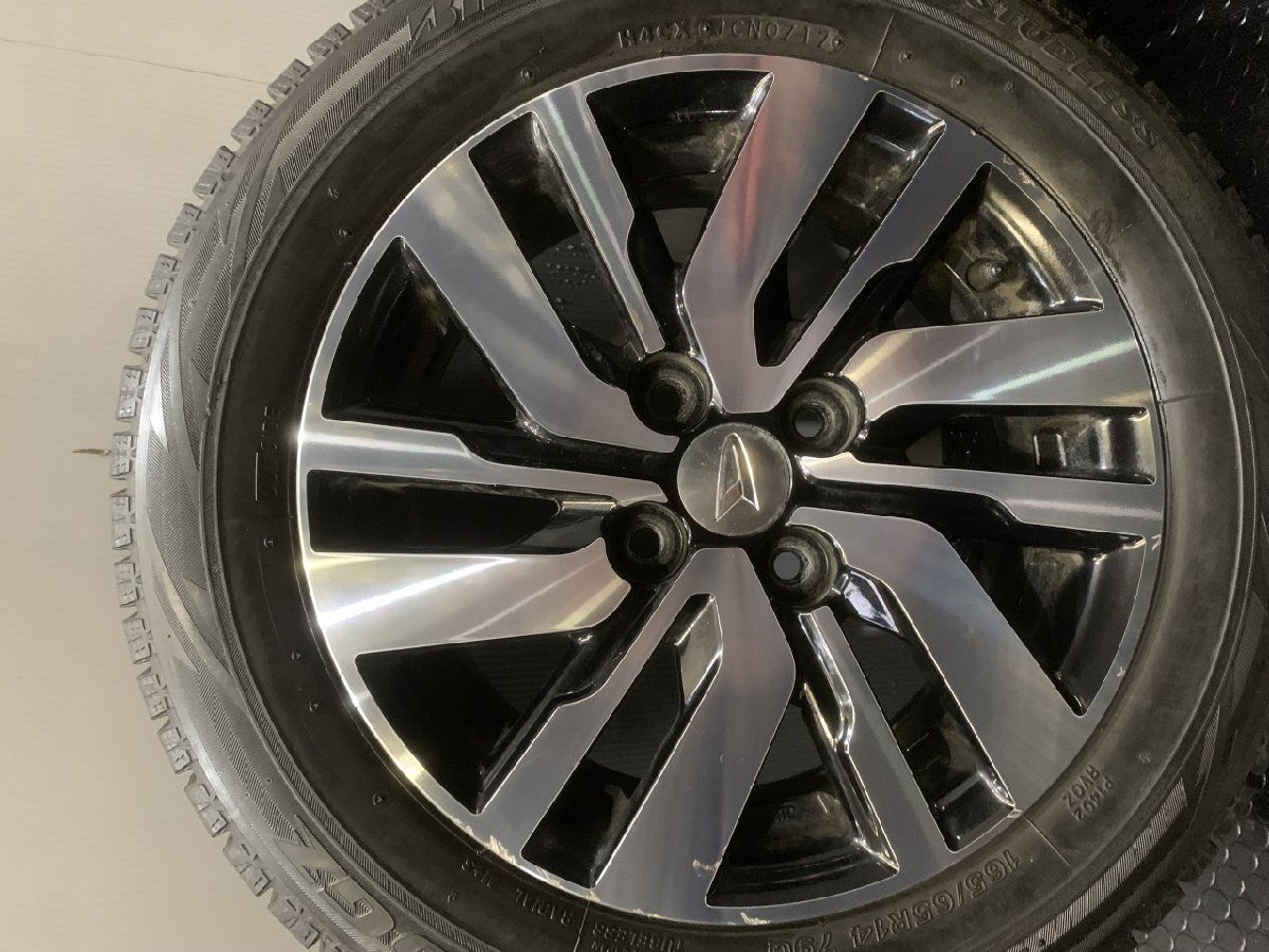 【BS BLIZZAK REVO GZ 165/65R14】スタッドレス【ダイハツ トール/ブーン 純正ホイール 14インチ 5J4HPCD100+35】　(VTP756)クレジットカード QRコード決済可能 BS BLIZZAK REVO GZ 165/65R14】スタッドレス【ダイハツ トール/ブーン
