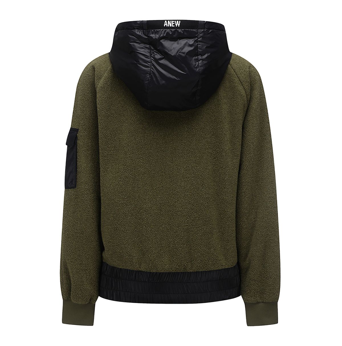 女性 ANEW GOLF ゴルフ ブークレ ウーブン コンビ 防風 フリース XS サイズ