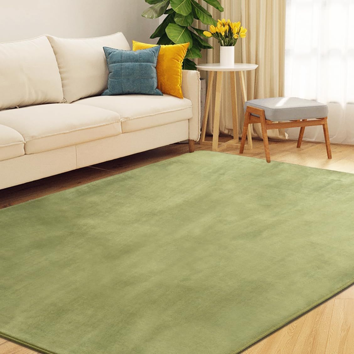 カーペット ラグ ラグマット 1.5畳 洗える 厚7mm 130×185cm じゅうたん 滑り止め ホットカーペット対応 aicomri カーペット オールシーズン 抗菌防臭 防ダニ 撥水加工 床暖房対応 フランネル らぐ