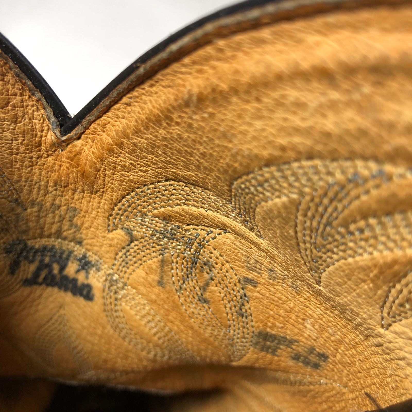 安全性 A0917-15-8 TONY LAMA トニーラマ 革 ブーツ ウエスタンブーツ ブラック グレー SIZE 7.5 緊急大幅値下げ。