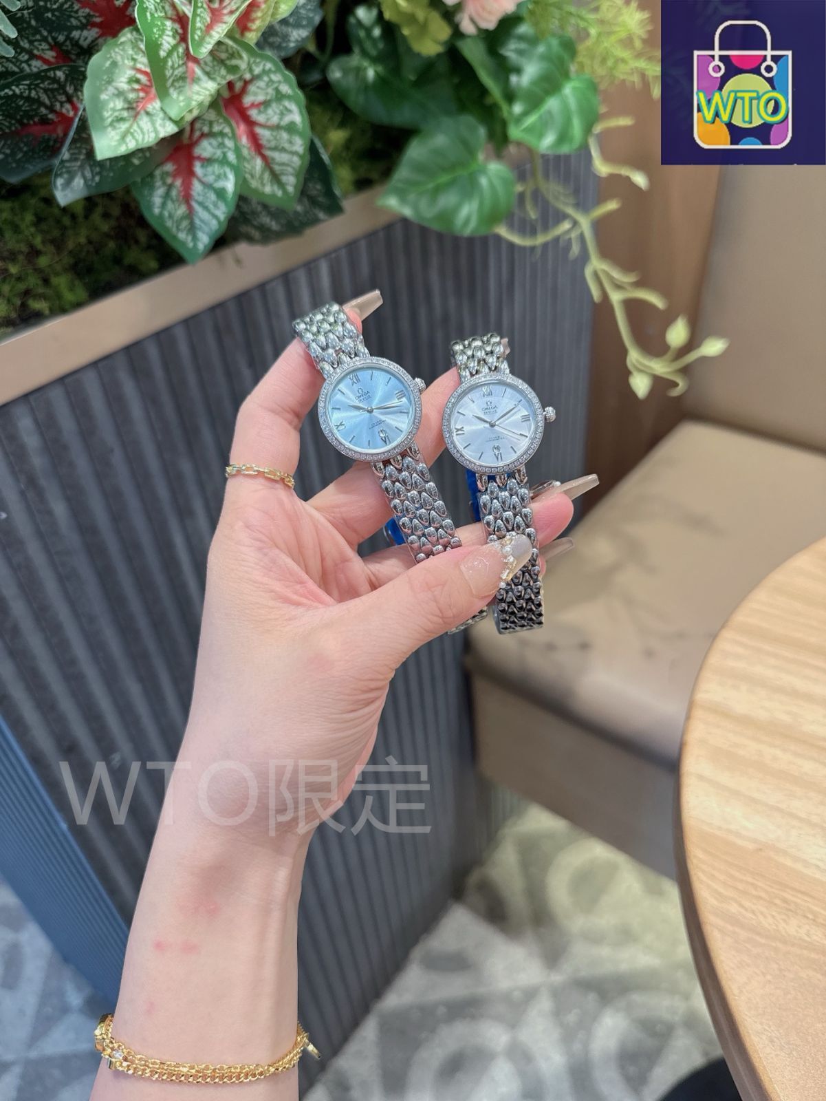 ★OMEGA ブレスレット★(専用ポーチ付き)ノベルティ非売品 今日特価】OMEGA オメガ 露のしずくで連なるブレスレット - メルカリ