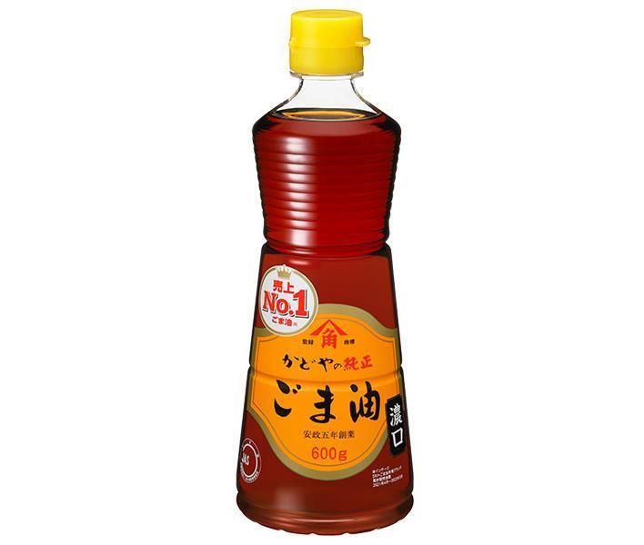 かどや製油 純正ごま油濃口 600g×12本入× 2ケース ｜ 一般食品 調味料 胡麻油 ゴマ 油