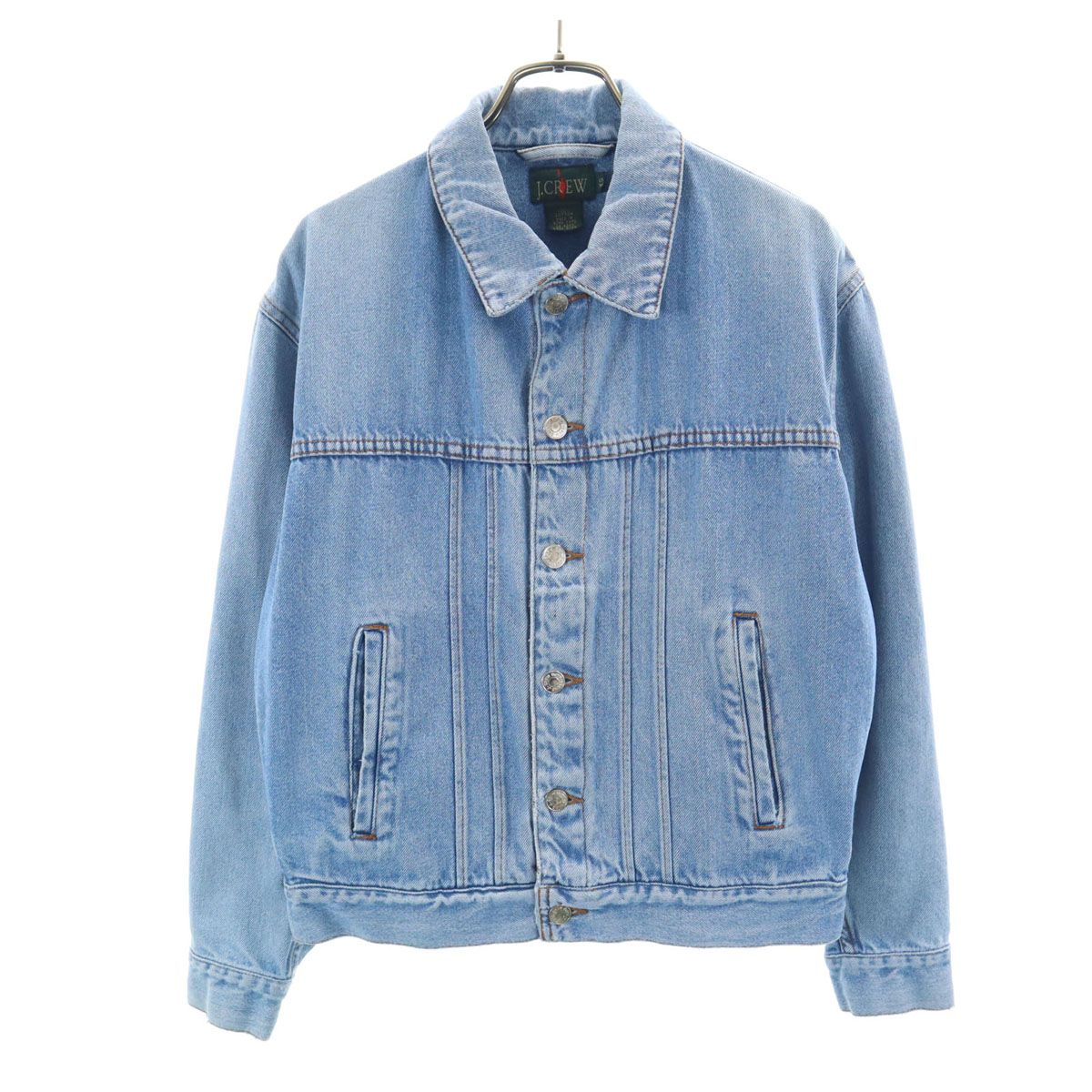 J.CREW ジェイクルー 90s オールド 巨人タグ デニムジャケット XS ブルー トラッカージャケット メンズ 古着