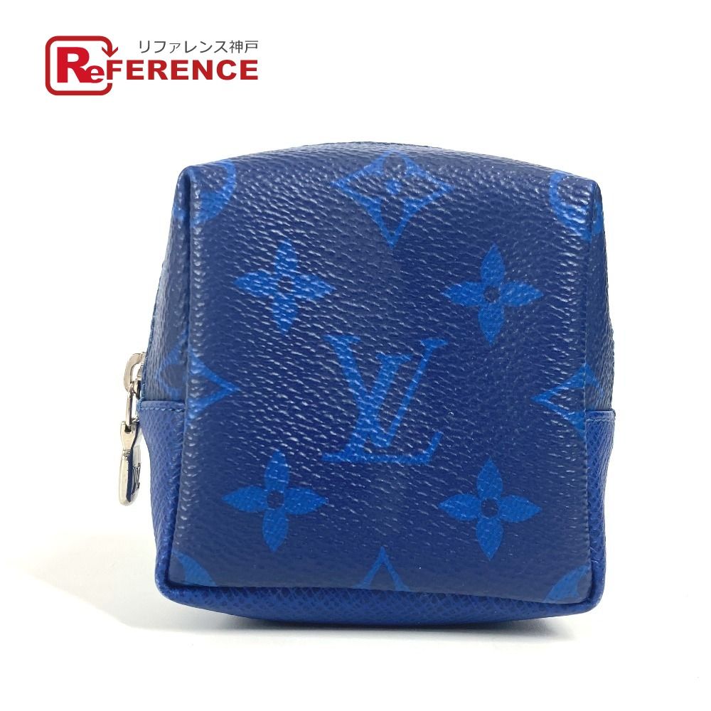 LOUIS VUITTON ルイヴィトン キーホルダー ポルトクレ ポーチ M69309 タイガレザー ブルー