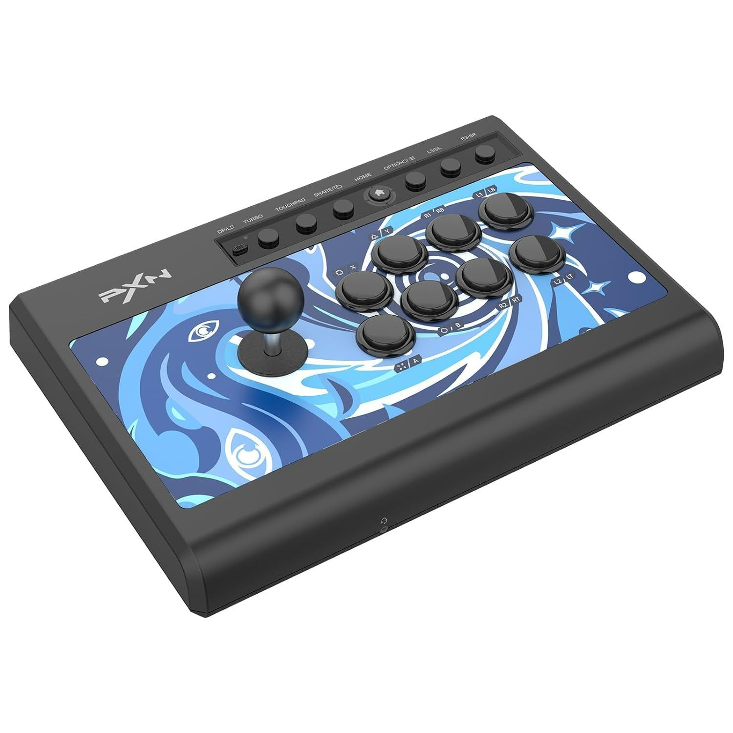008 アーケードスティック ファイトスティック PXN ジョイスティック ターボと緑軸メカニカルボタン付き ゲームコントローラー Xbox one、Xbox series s/x、PC、PS4、Switch、Android、PS3に適用