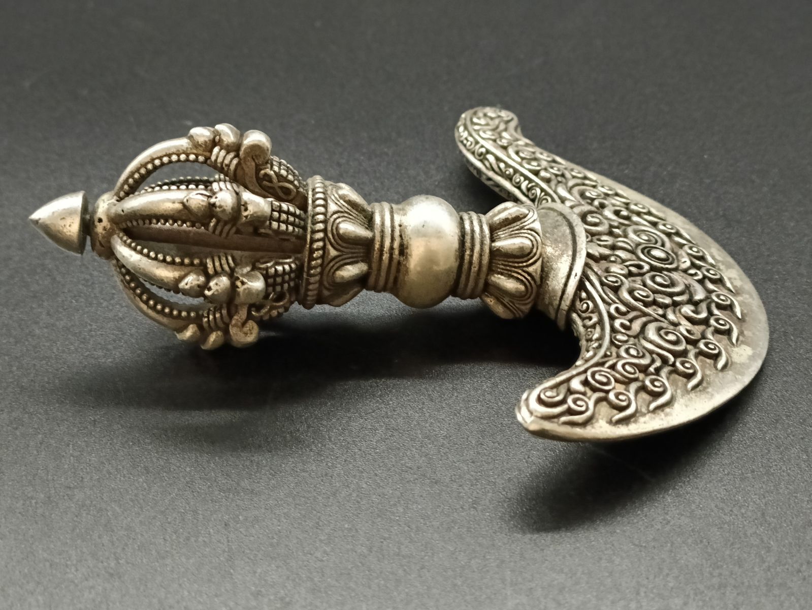 銅製法器 仏教美術 チベット密教法具カルタリ曲刀 辟邪 仏具 魔除け