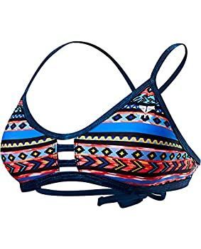 TYR レディース Santa Fe Pacific タイバックトップ ブラックマルチ XL