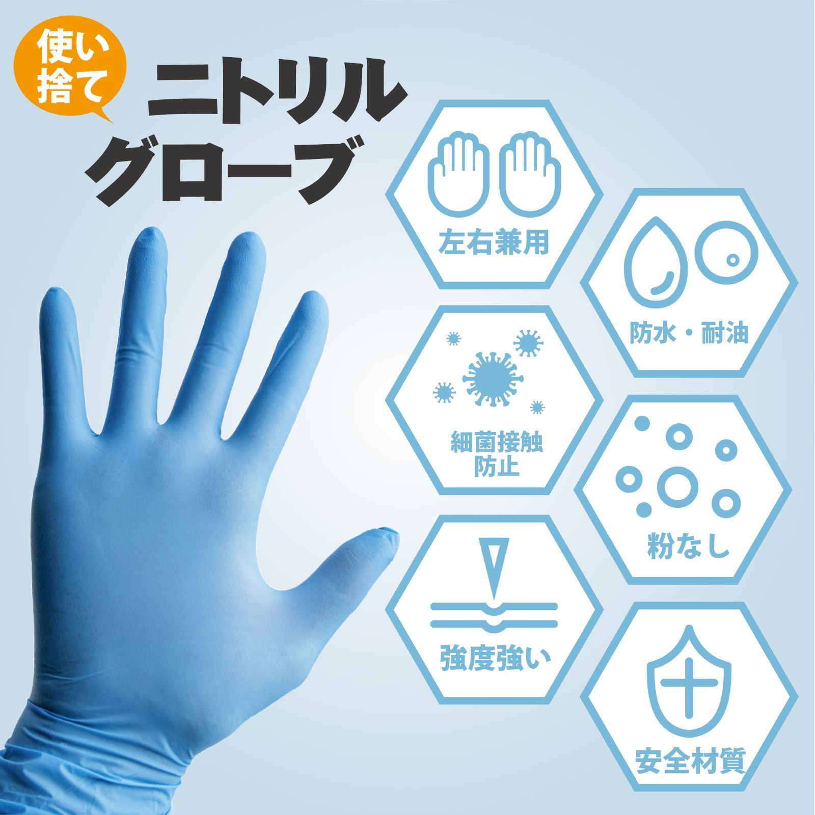 ニトリルグローブ B級品 Mサイズ 100枚20箱セット 2000枚 - メルカリ