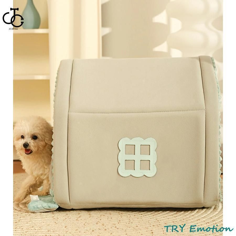  ドーム ペット ベッド ペットハウス 犬ハウス 猫ハウス ドーム型 おしゃれ 室内用 折りたたみ 冬 暖かい 保温防寒 ぐっすり眠れる 小型犬用 ベッド クッション ベッド マット カバー