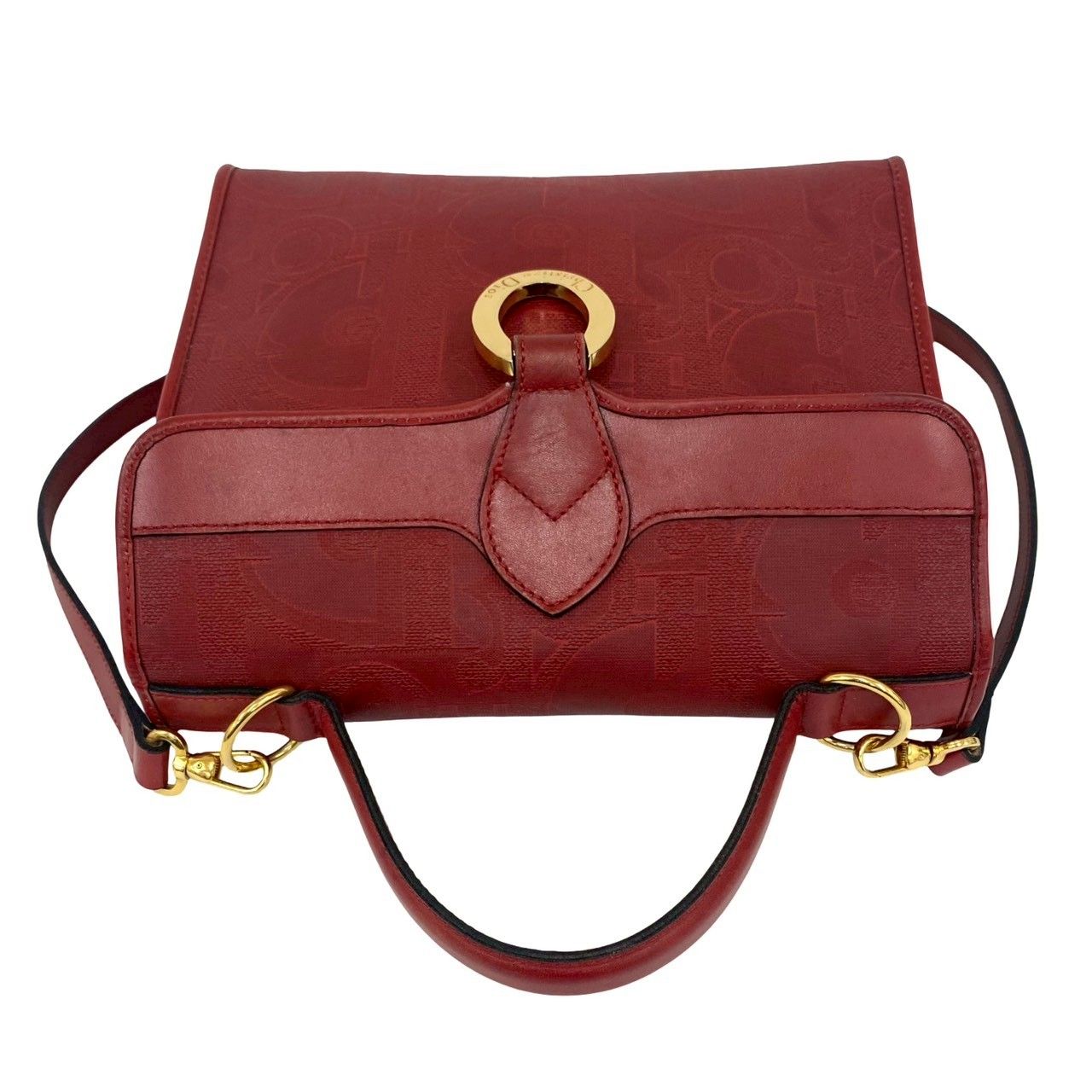 極 美品 Christian Dior クリスチャンディオール ロゴ 金具 トロッター