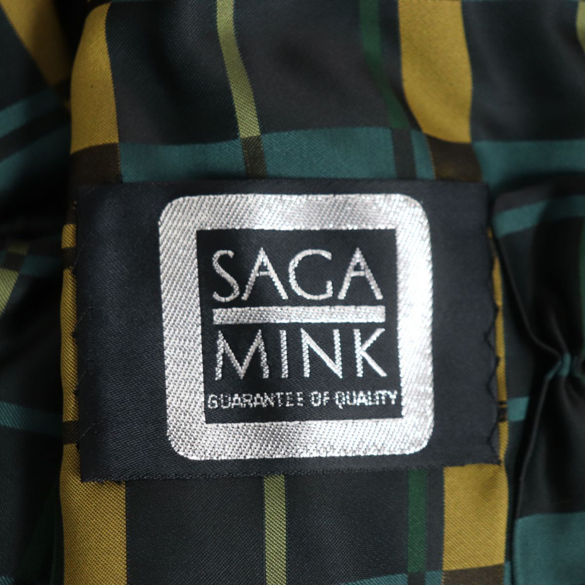 未使用品▽定価78万円 SAGA MINK サガ デミバフミンク 裏地総柄 本毛皮