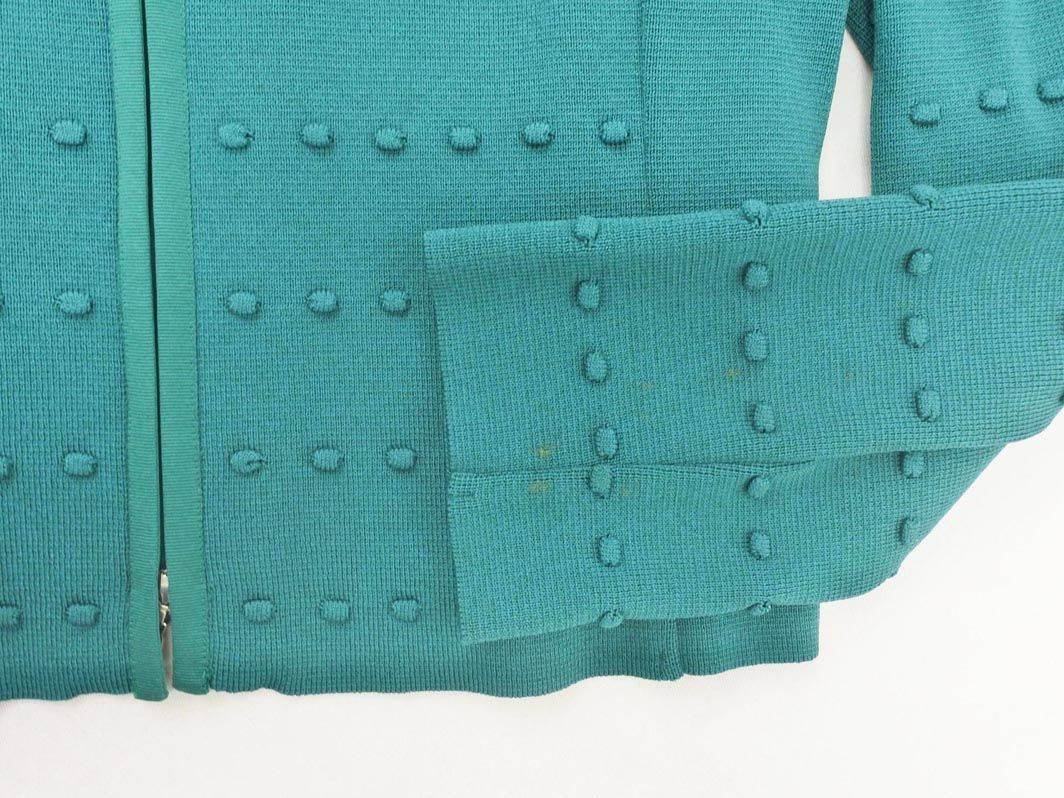 極美品 cotoo コトゥー 上品可愛いカーディガン ブルー フラワー手刺繍カーディガン(ライトブルー) - seventen