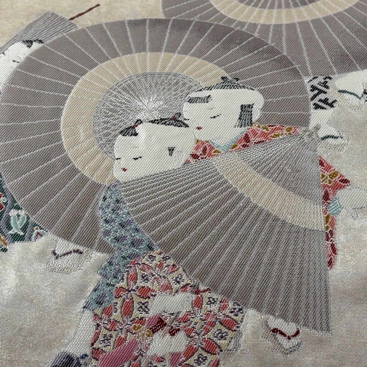 平和屋着物□六通柄袋帯 唐織 蜀江鳳凰花蝶文 金糸 正絹