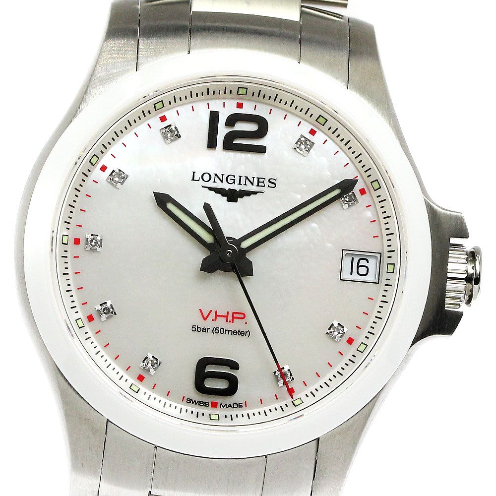 ロンジン LONGINES L3.319.4 コンクエスト V.H.P. パーペチュアルカレンダー クォーツ ボーイズ美品箱・保証書付き_809187