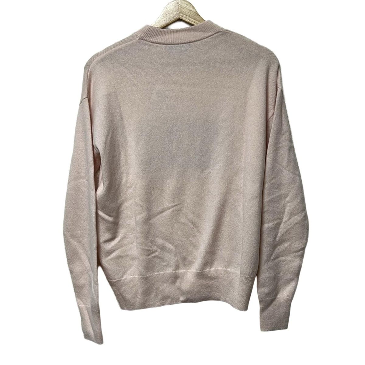 NINARICCI ニナリッチ 長袖セーター サイズXS レディース - ライトピンク×ダークブラウン クルーネック