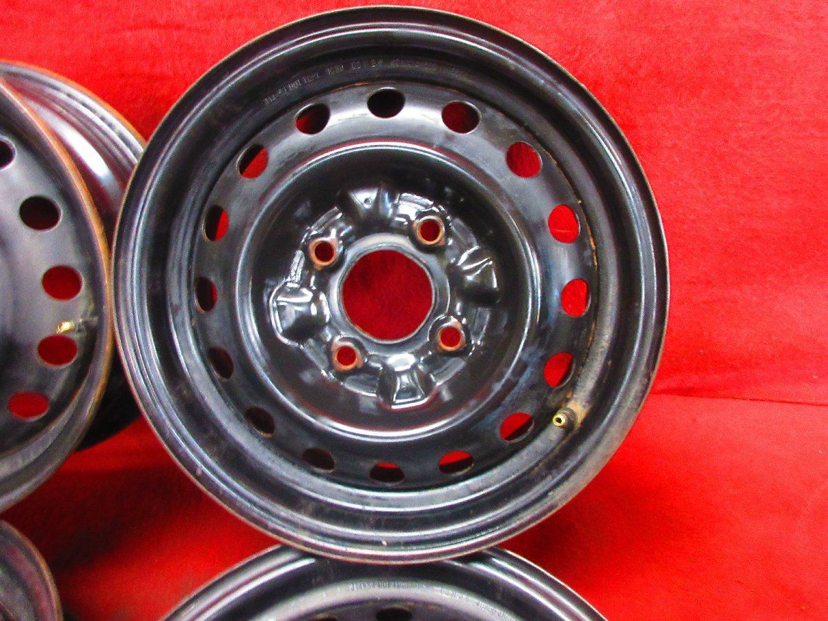 スチール ホイール 4本 日産 NV200 バネット 純正 14×5J 4穴