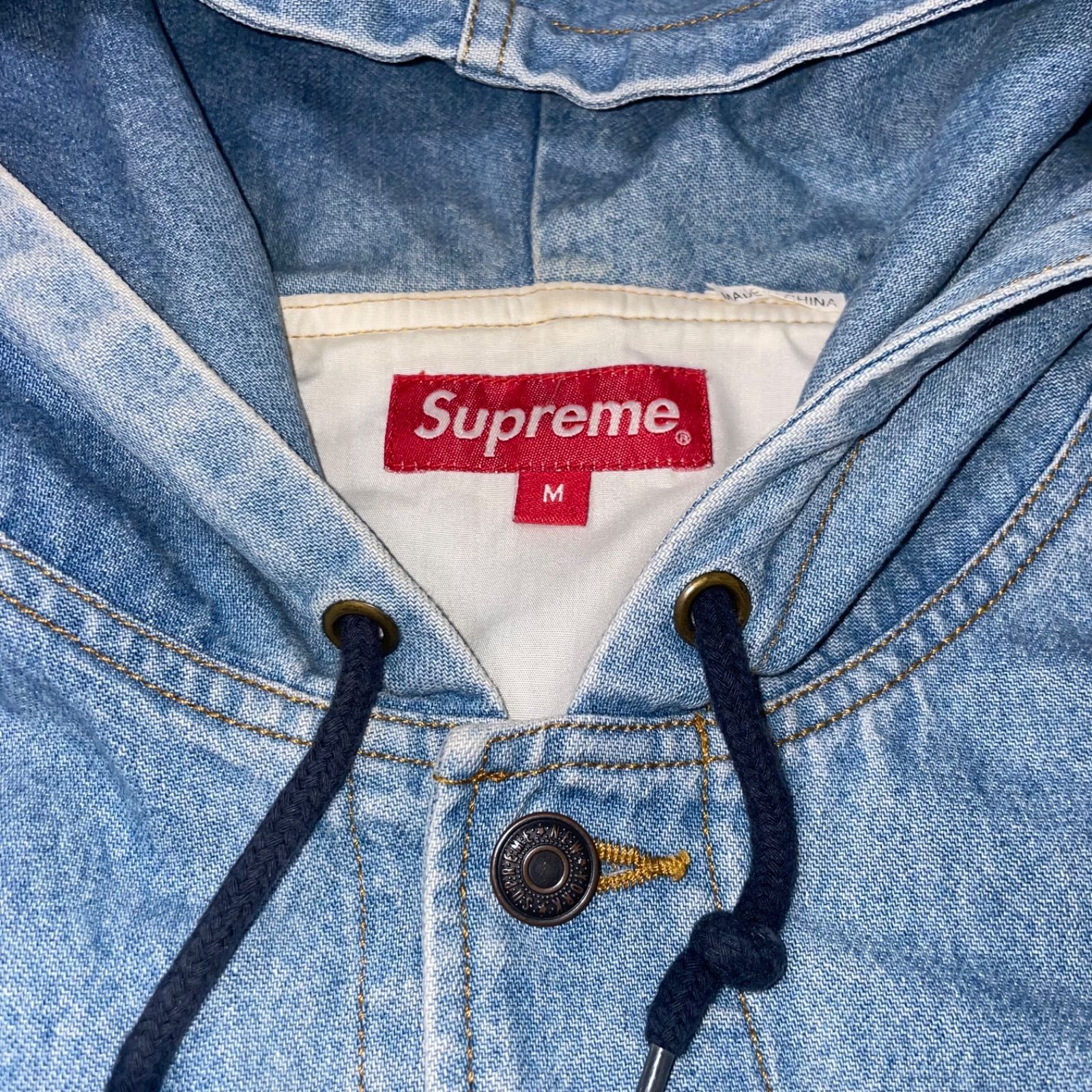 Supreme Classic Logo Hooded Denim Parka