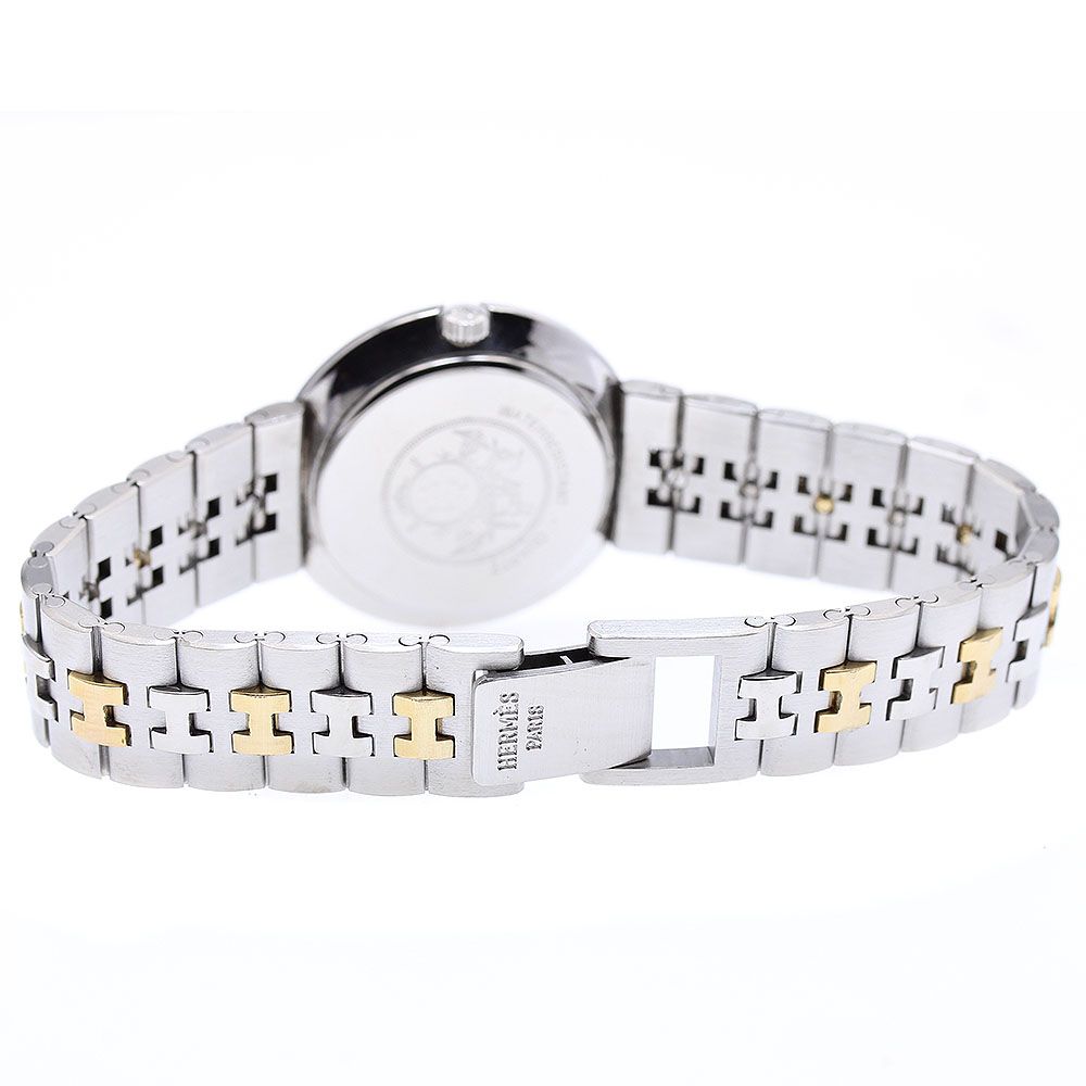 エルメス HERMES オリンピア デイト クォーツ ボーイズ保証書付き_  