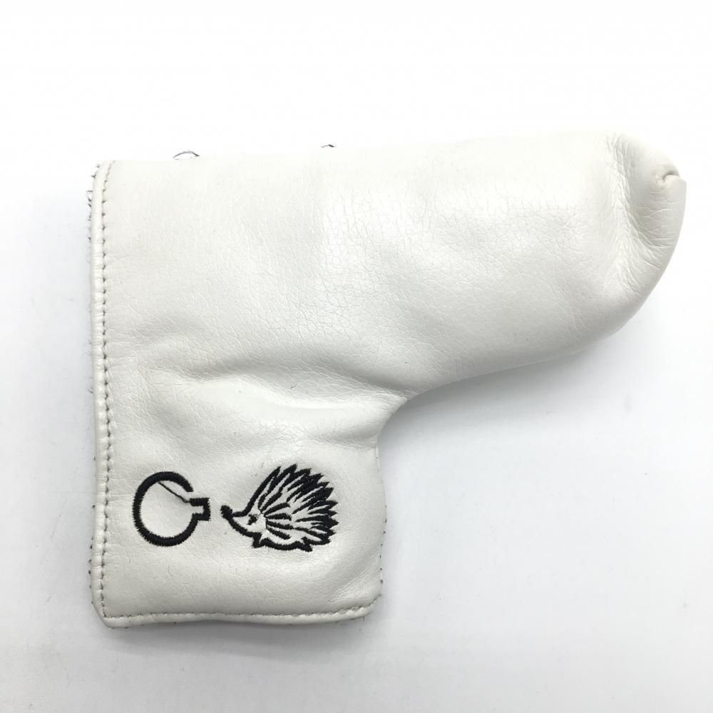 クラブハウス×NO COFFEE パターカバー 白×黒 ピン型 刺しゅう