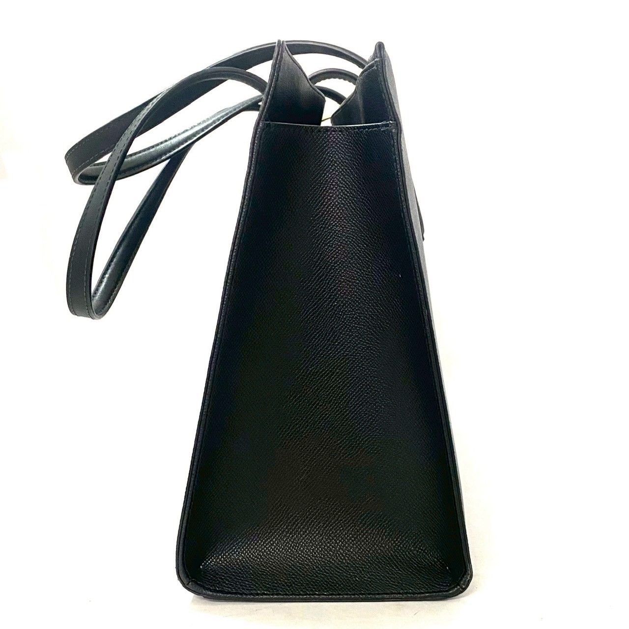 FURLA】トートバッグ レザー ブラック/黒 ゴールド金具 ターンロック