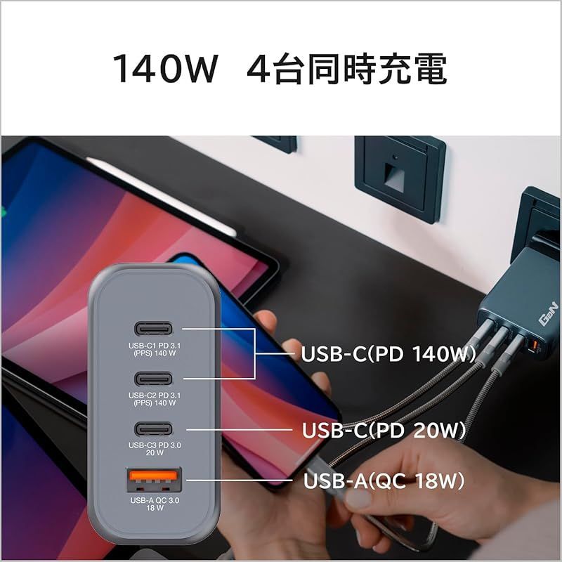 在庫セール】Verbatim(バーベイタム) PD140W対応【海外使用対応】 AC