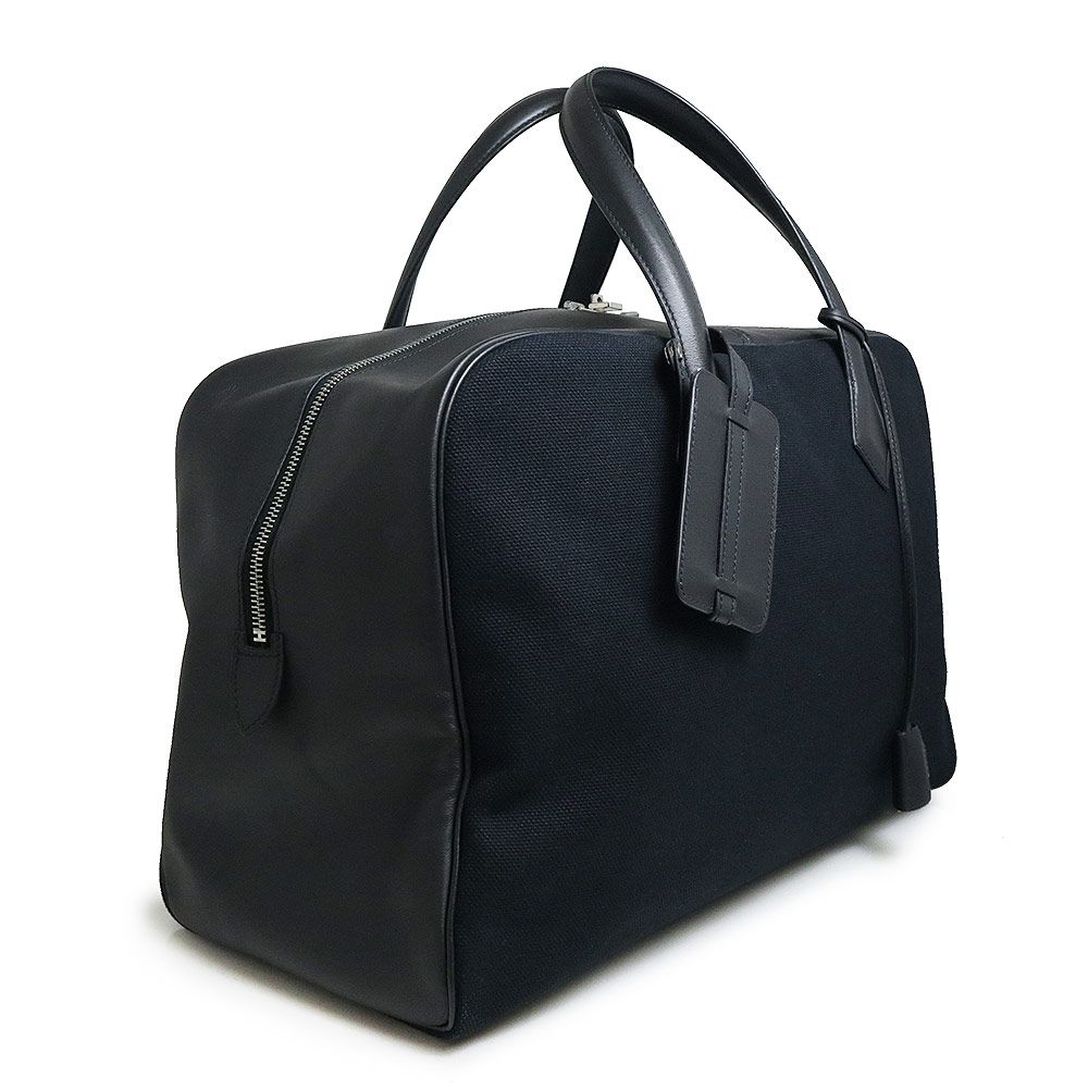 エルメス ヴィクトリア 43 ボストンバッグ トワルアッシュ キャンバス  