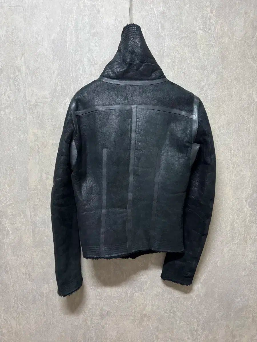 RICK OWENS ムートンジャケット 46 ／ Rick Owens(リックオウエンス) ハイネック ムートン