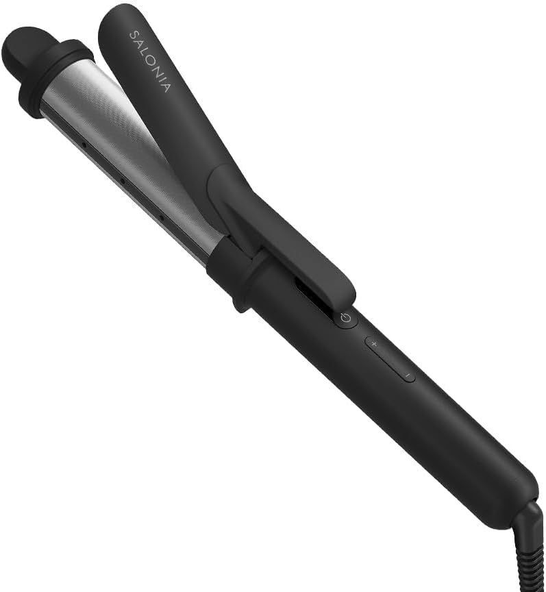 SALONIA サロニア スムースシャイン カールアイロン ヘアアイロン コテ 32mm ブラック