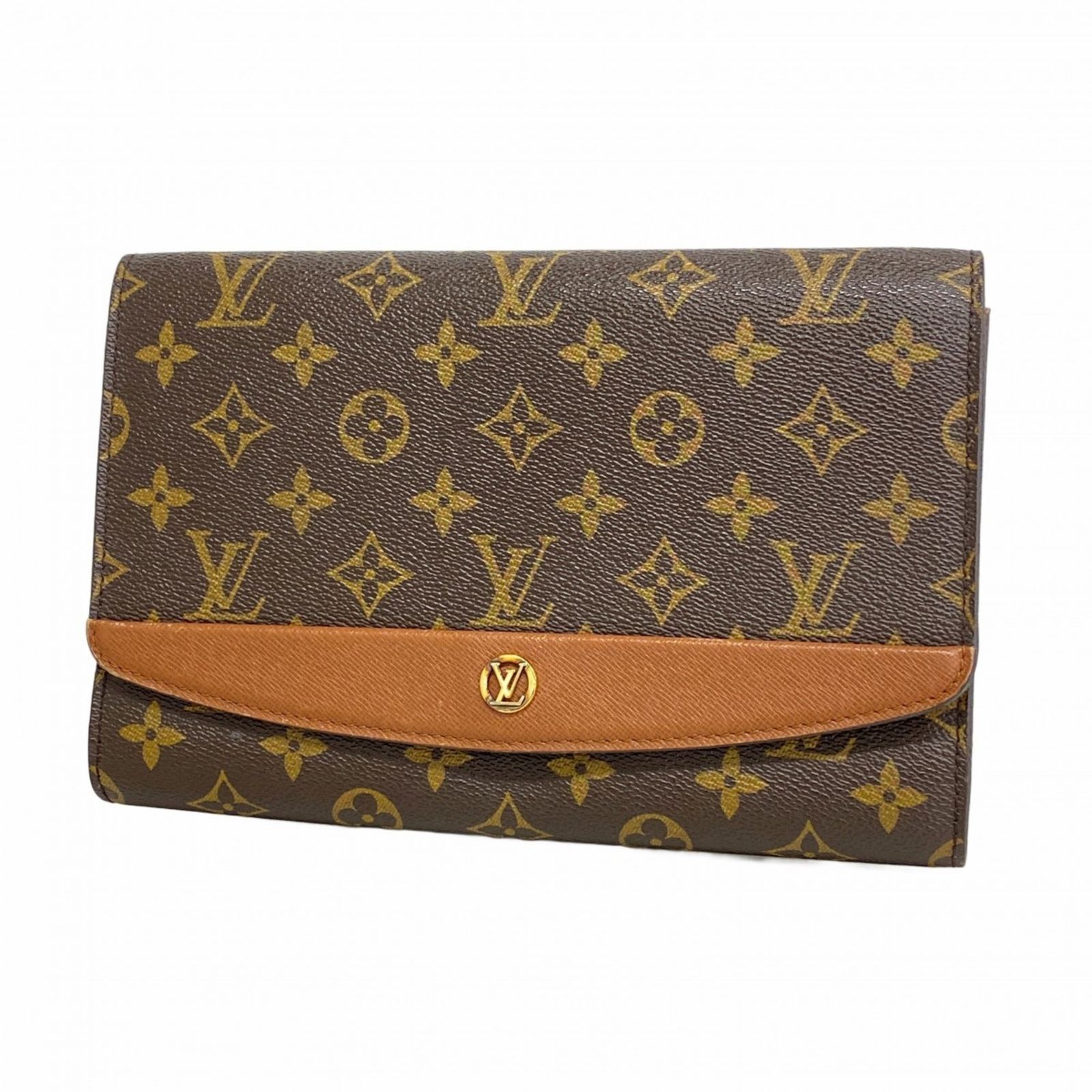 ルイ ヴィトン Louis Vuitton ルイ ヴィトン クラッチバッグ モノグラム ボルドー24 M51798 ブラウンメンズ レディース P684422