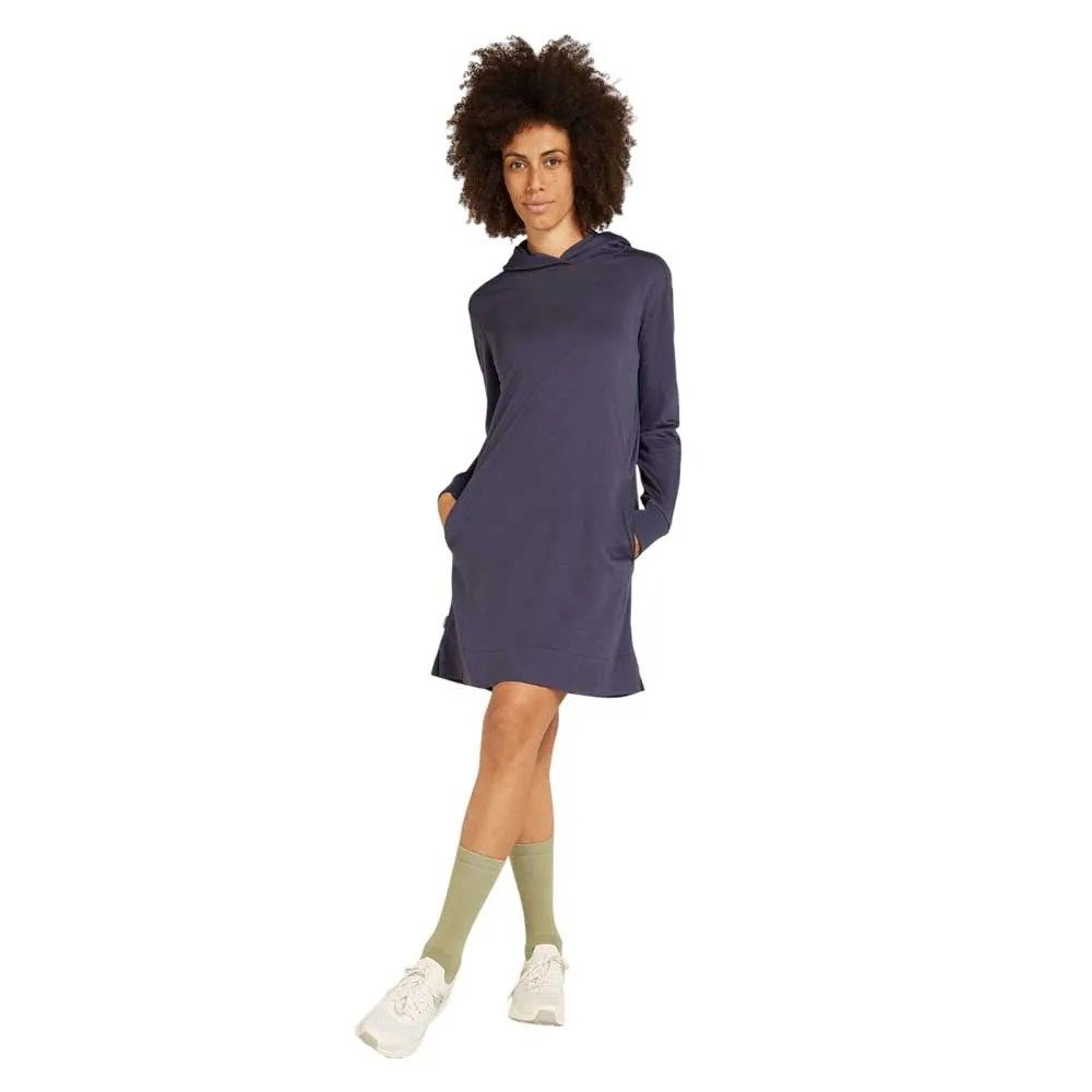 お取り寄せ ２～４週間で発送 アイスブレイカー メリノ クラッシュ ドレス レディース Graphite t ICEBREAKER Merino Crush Dress t