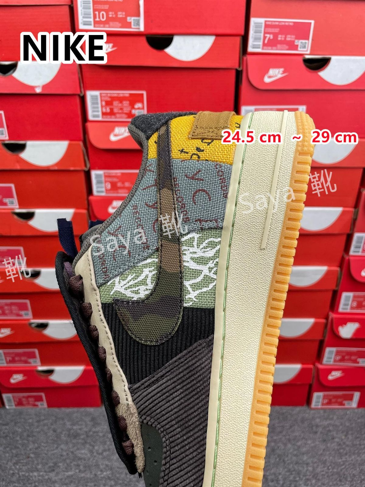 新品 未使用 NIKE ナイキ TRAVIS SCOTT X AIR FORCE 1 LOW 'CACTUS JACK' トラビス・スコット×エア フォース ワン ロー "カクタス ジャック" CN2405-900 男女兼用