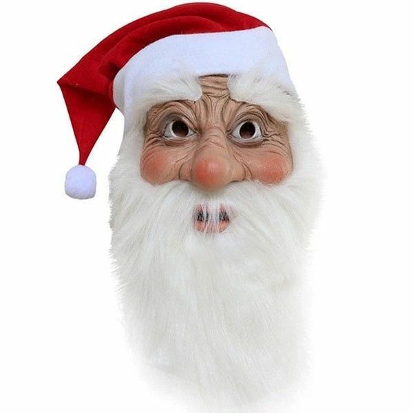 サンタ コスプレ 仮面 マスク 髭 帽子 クリスマス お面 大人