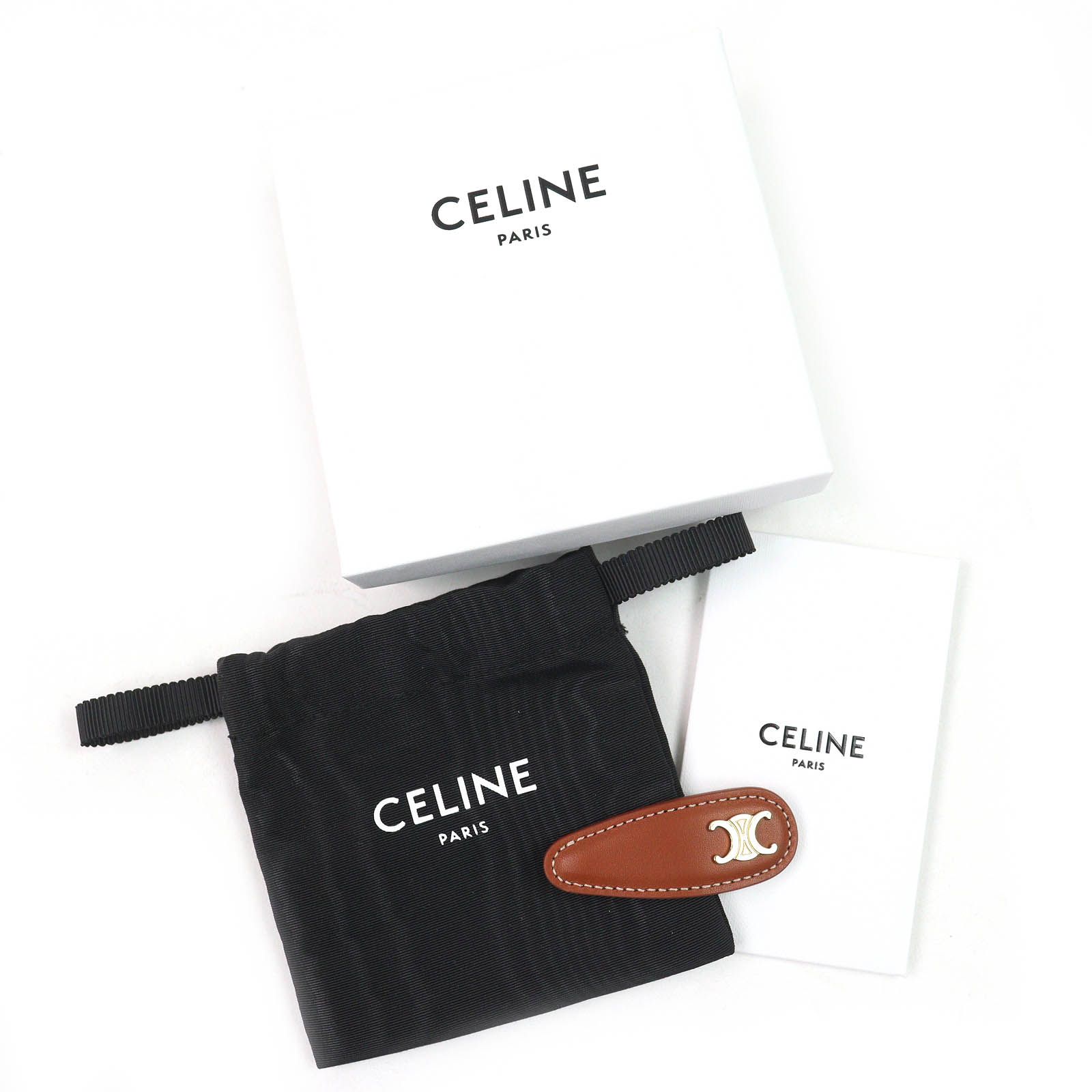 未使用品△CELINE セリーヌ 460TD3BCS トリオンフ レザー ヘア