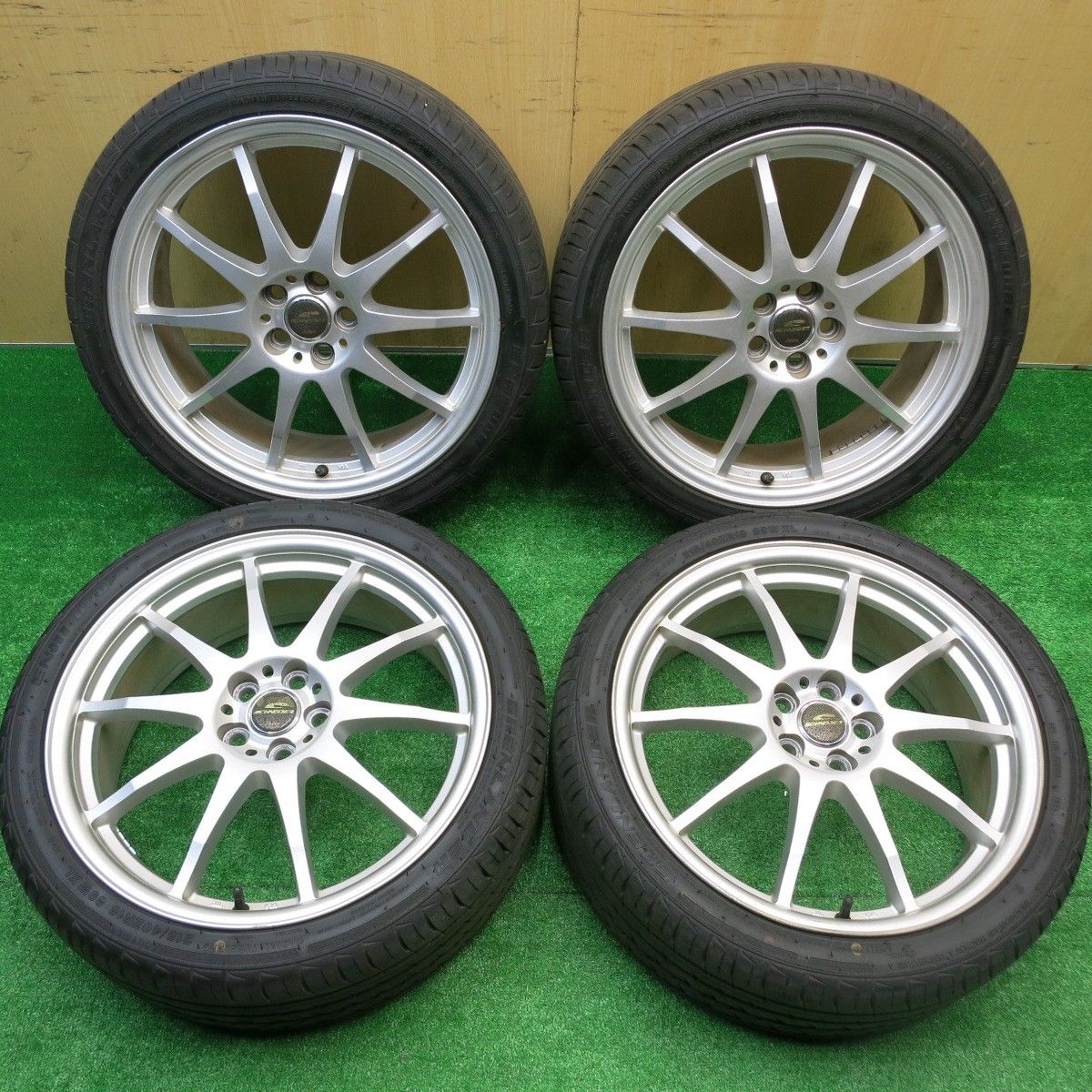 超バリ溝 24年 ほぼ10分 プリウス 等 215|40R18 グリンランダー ENRI U08 SCHNEIDER ATECH シュナイダー 18インチ PCD100|5H 5101202HAノ