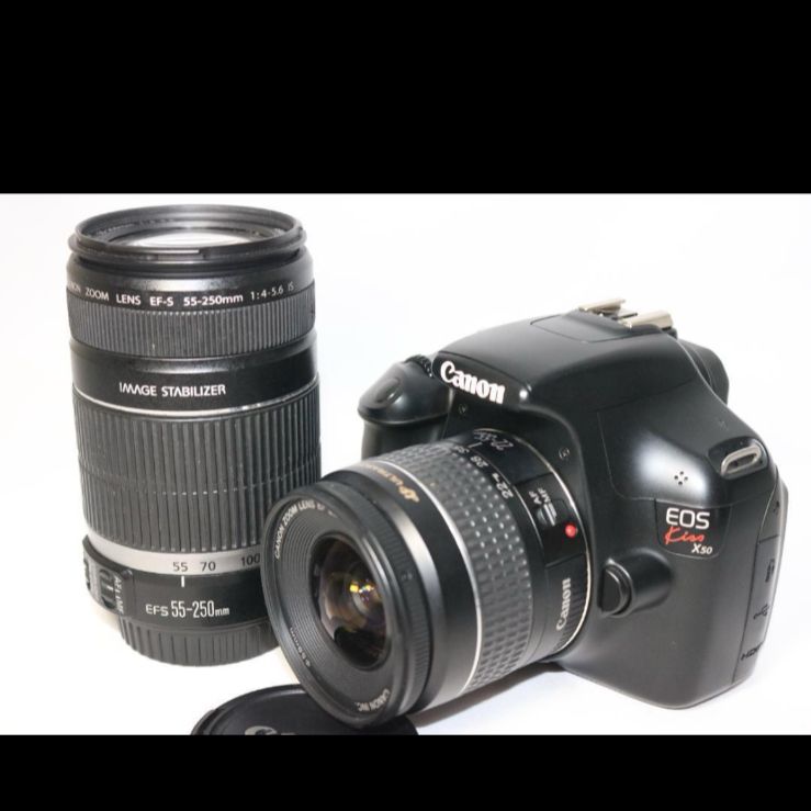 ✨ショット数8796回✨スマホ転送可✨Canon Kiss X50 レンズセット ✨ショット数8796回✨スマホ転送可✨Canon Kiss X50 レンズセット CANON