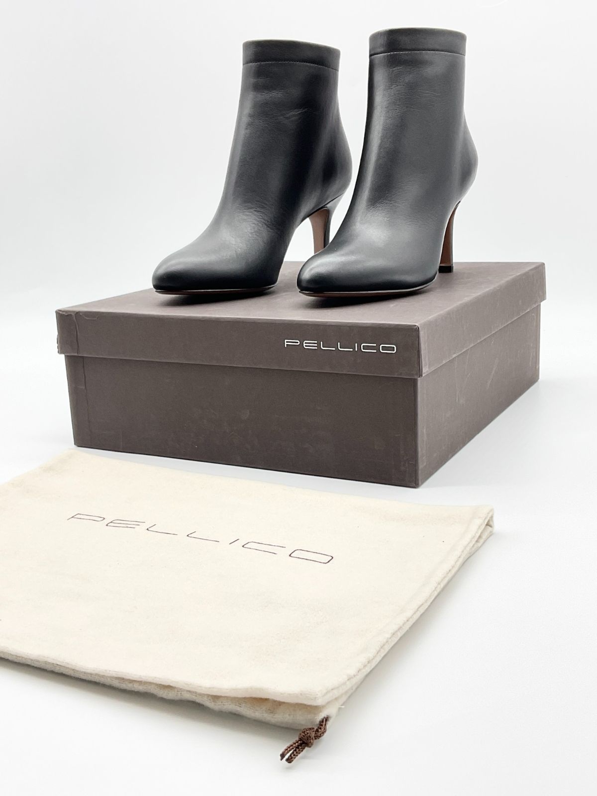 新品 PELLICO ペリーコ 36 ブラック ショートブーツ - メルカリ