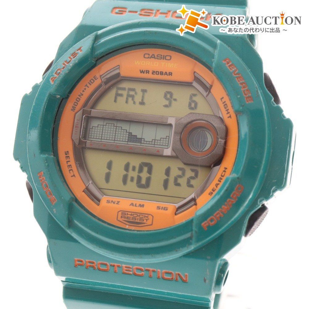 美品】カシオ／G-SHOCK GLX-150B G-LIDE／グリーン／QZ □ カシオ G