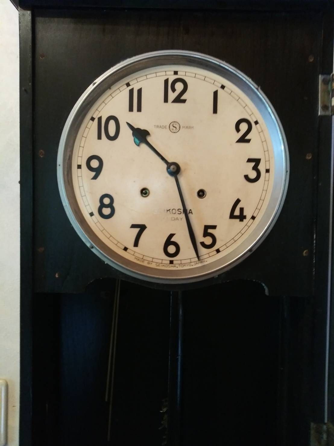 店舗にもお勧め♪約60年前SEIKOのレトロなアンティーク置時計☆