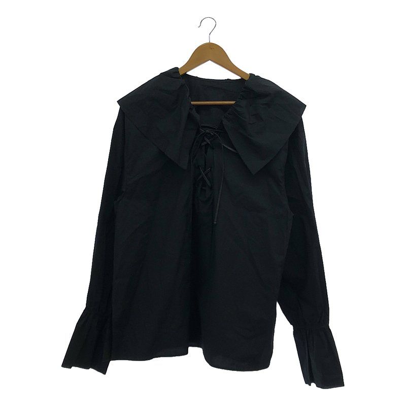 CITYSHOP / シティショップ | 2023SS | LACE-UP SMOCK レースアップスモック ブラウス | F | ブラック | レディース CITYSHOP / シティショップ | 2023SS | LACE-UP SMOCK レースアップ