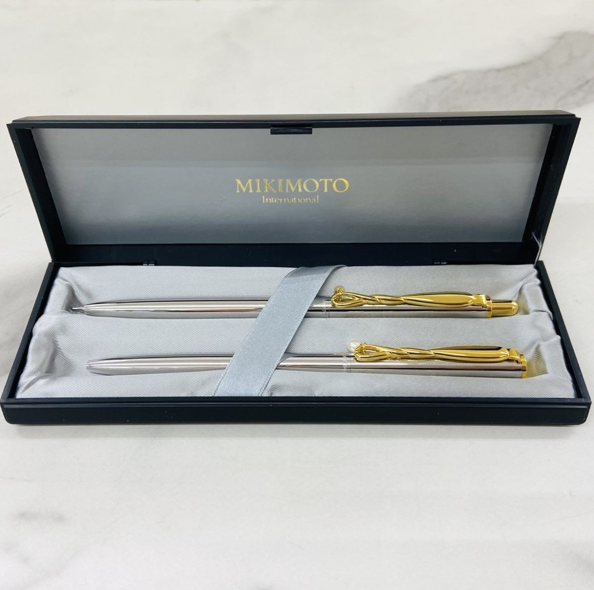 MIKIMOTO ミキモト ボールペン シャープペンシル セット パール
