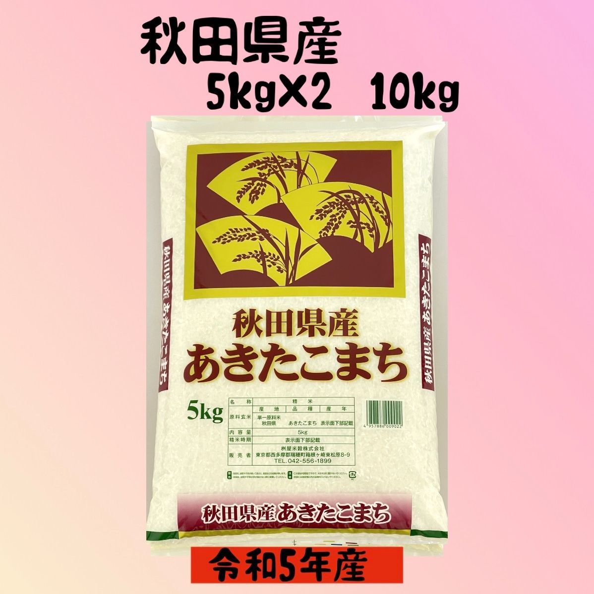 秋田県産あきたこまち10kg 令和5年度産 美味しいお米 令和5