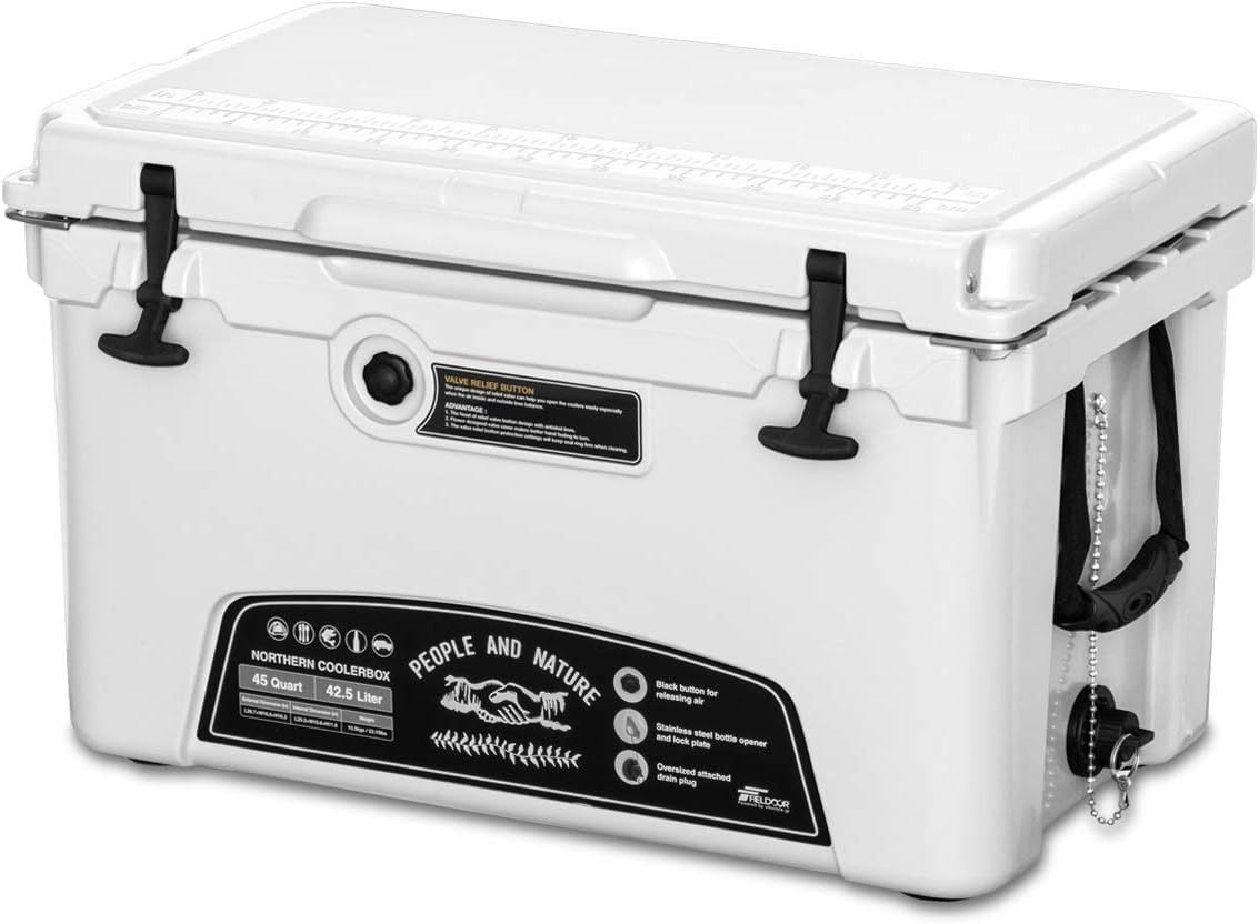 FIELDOOR ノーザンクーラーボックス 容量(66.2L 42.5L 33.1L)18.9L 密閉 長時間 保冷 キャンプ BBQ 釣り レジャー  災害 - メルカリ