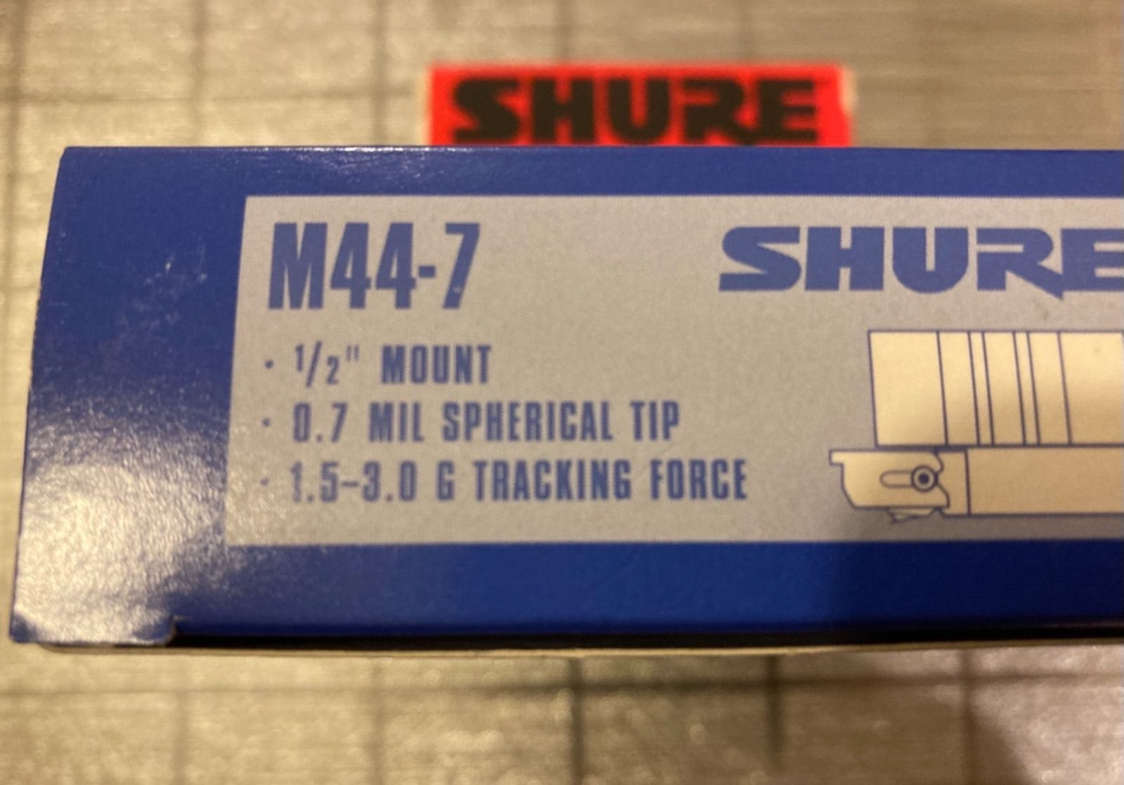 SHURE M44-7 カートリッジ+technics ヘッドシェル セット出品 - メルカリ