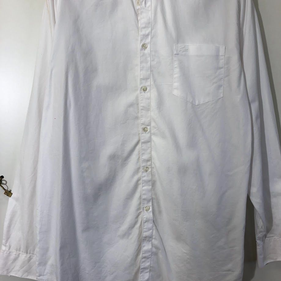 LACOSTE/ラコステ REGULAR FIT 長袖シャツ ボタンダウン ロゴ