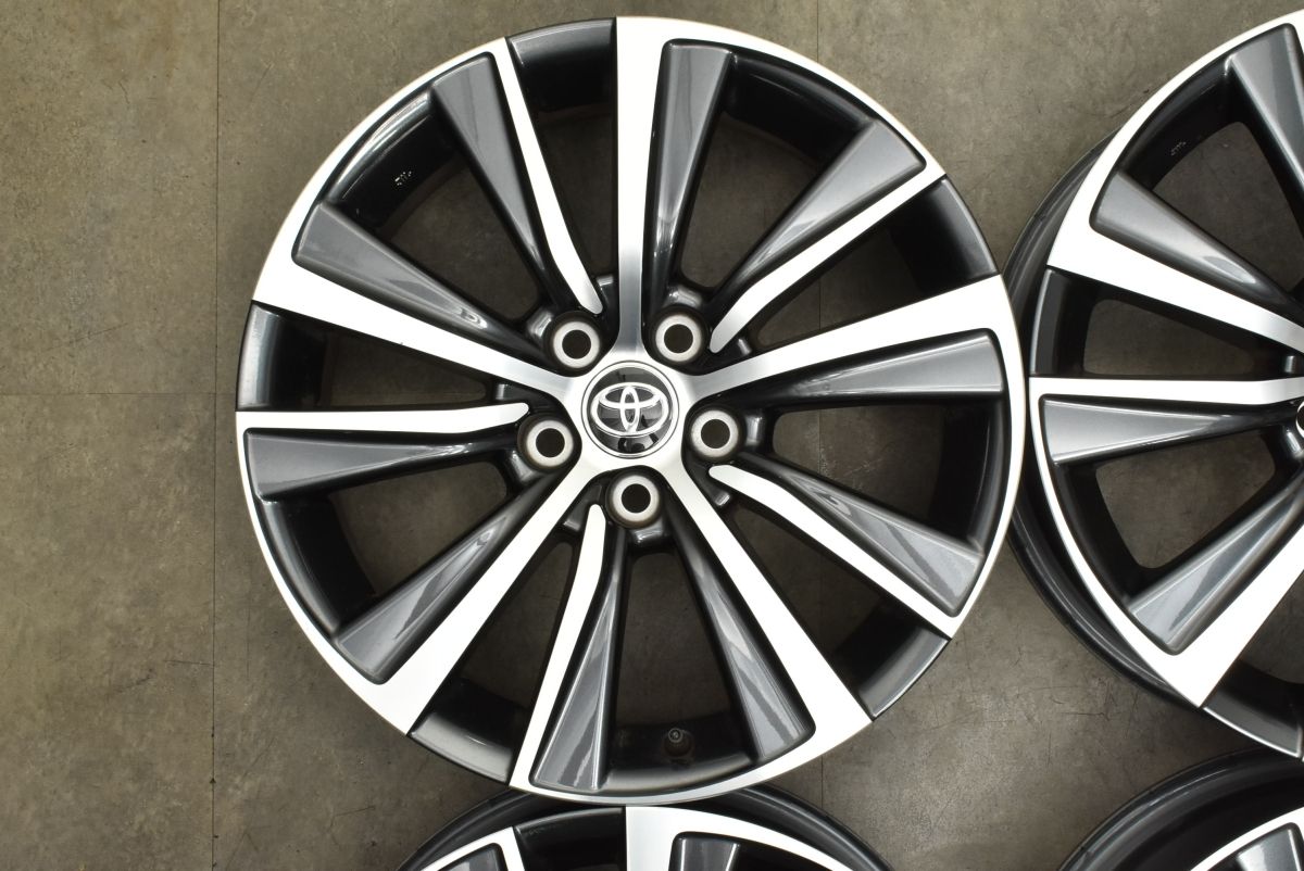 時計 交換用に トヨタ 80 ハリアー G 純正 18in 7J 35 PCD114.3 4本セット RAV4 プリウス ノア ヴォクシー エスクァイア プリウスα 流用