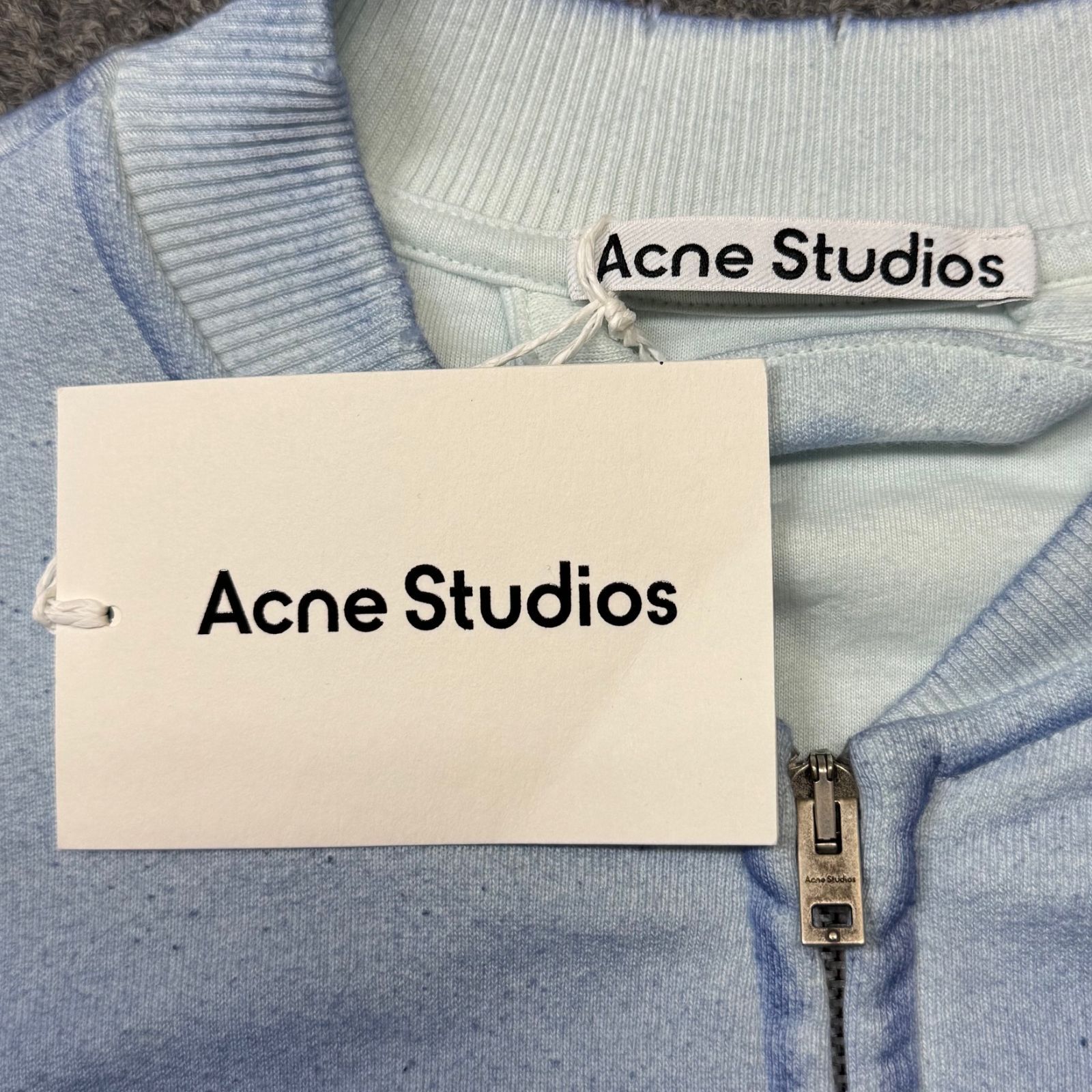 参考上代96800円 未使用品 AcneStudios 24AW Zip sweater logo ジップ 