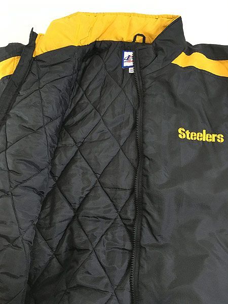 古着 90s NFL Pittsburgh Steelers スティーラーズ 両面 パデット